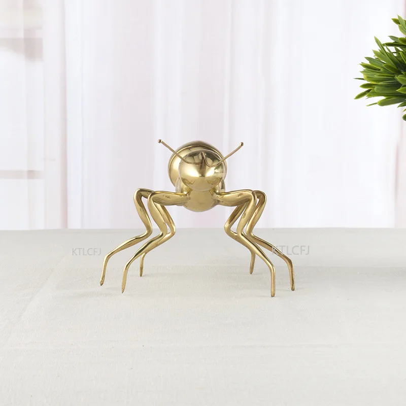 Modern home copper ant crafts copper ornaments decoration European creative animal decoration ornaments