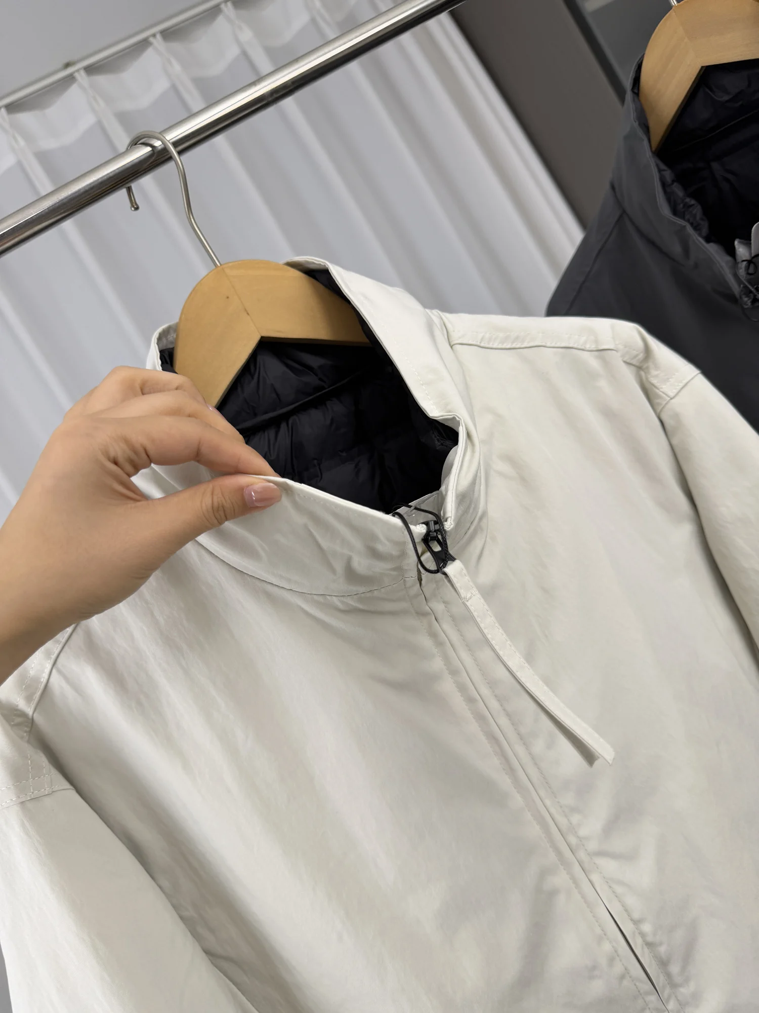 Three-in-One Men's Casual Fashionable Pure Color Durable Warm Duck down Jacket Zipper Coat for Autumn Winter All-Match Style