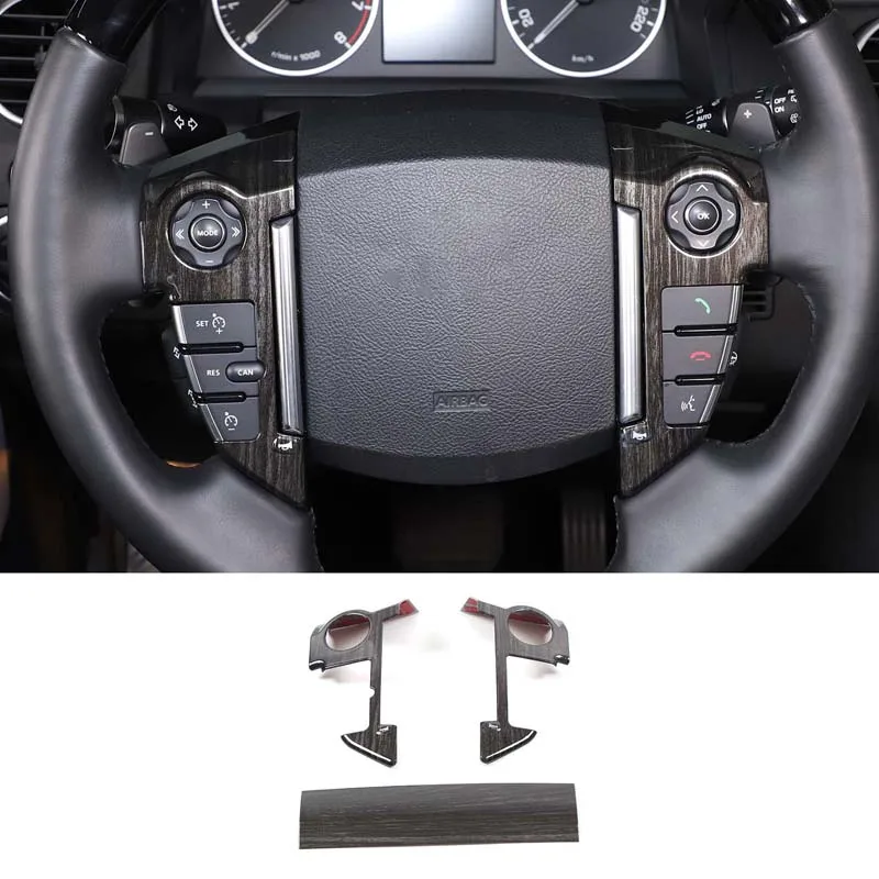 

For Land Rover Discovery 4 2010-2016 Car Steering Wheel Decorative Frame Sticker ABS GPS Screen Below Panel Cover Accessories