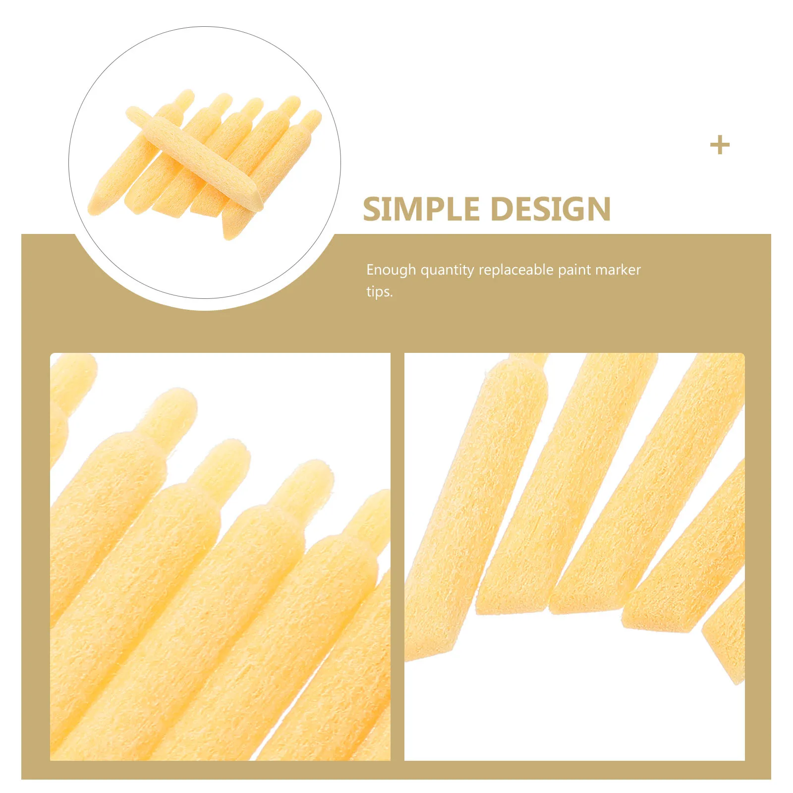 50pcs Soft Marker Pen Points 445mmx278mm Replacement Acrylic Paint Marker Fibre Tips Durable Creative Artwork Tools