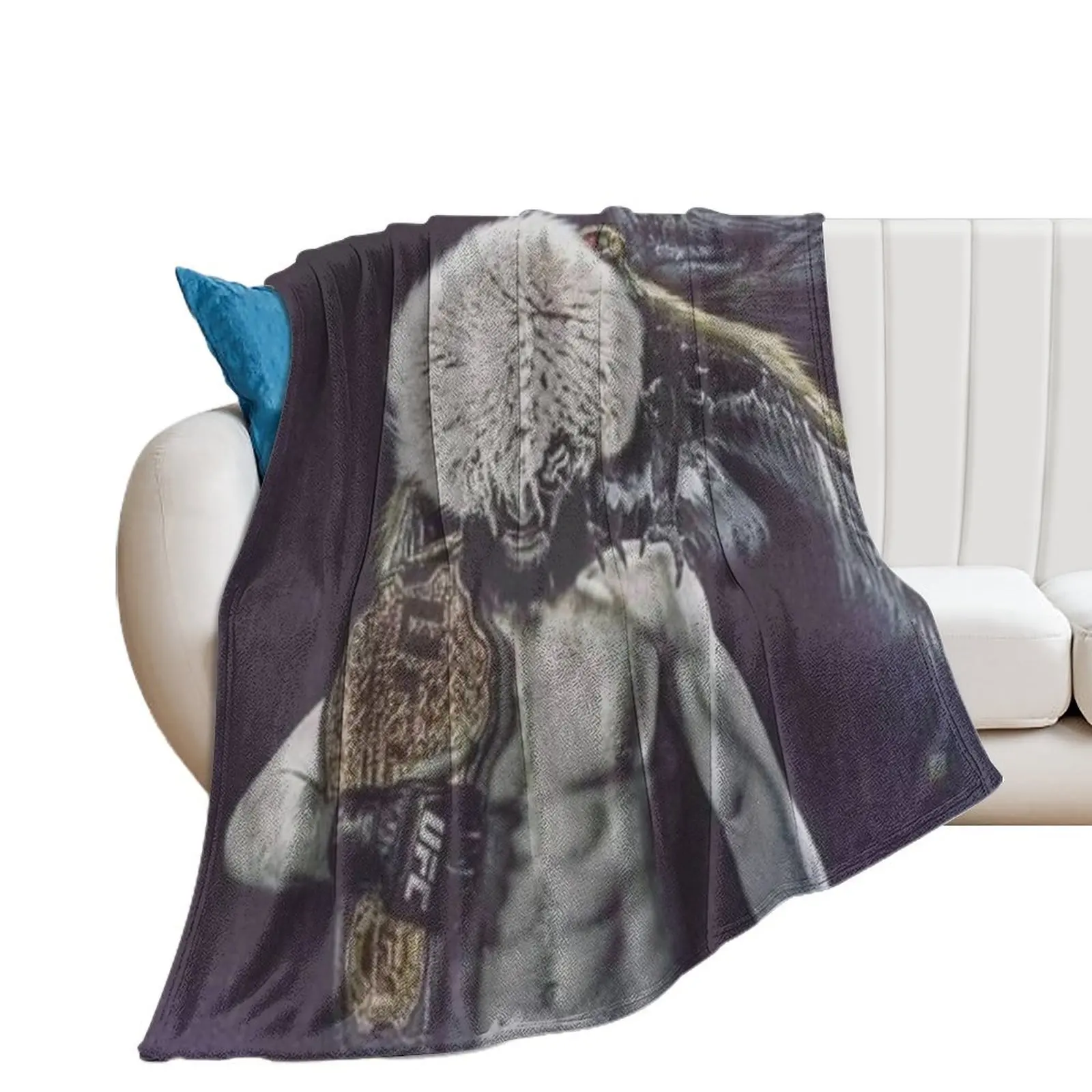 Khabib no1 Throw Blanket Large Plaid on the sofa Giant Sofa Single Blankets