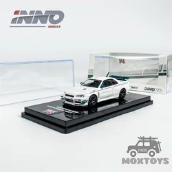 INNO 1:64 SKYLINE GT-R (R34) V-SPEC Tuned by MINE'S Diecast Model Car