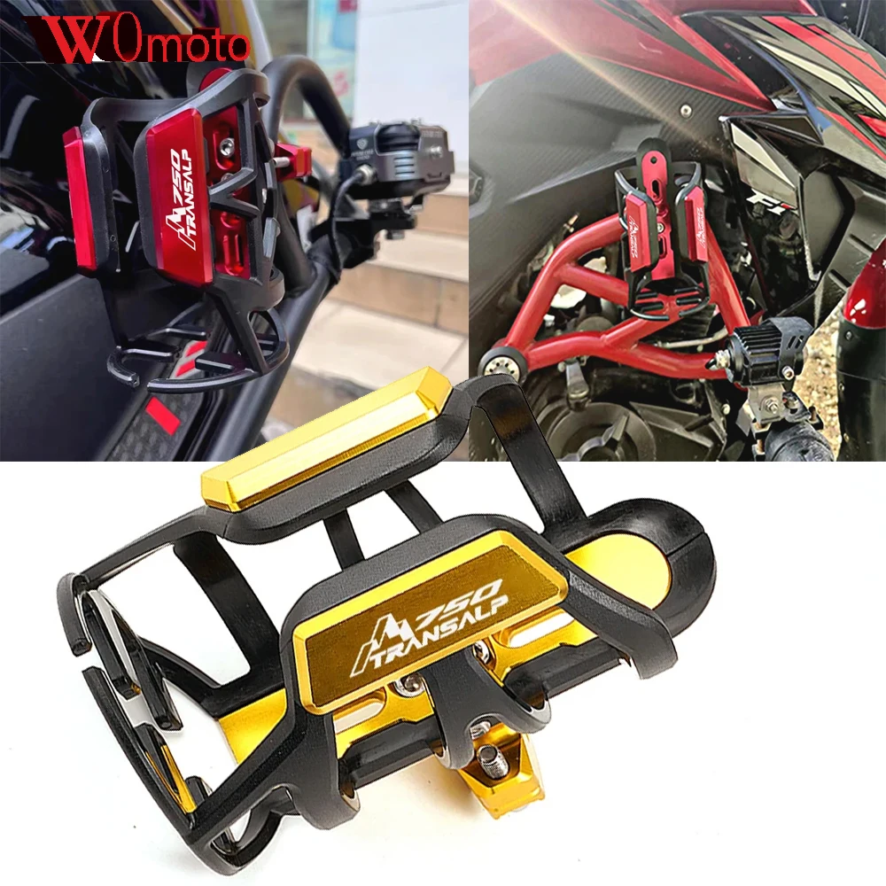 

For HONDA Transalp XL750 XL 750 TRANSALP 750 2023 2025+ Accessories Motorcycle Beverage Water Bottle Cage Drink Cup Holder