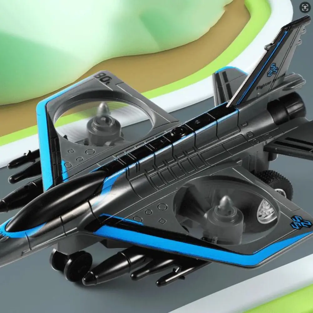 Symulator Myśliwca Zabawka Samolot Edukacyjny Napędzany Tarcie Samolot Zabawka Kreatywny Inercyjny Myśliwiec Zabawka