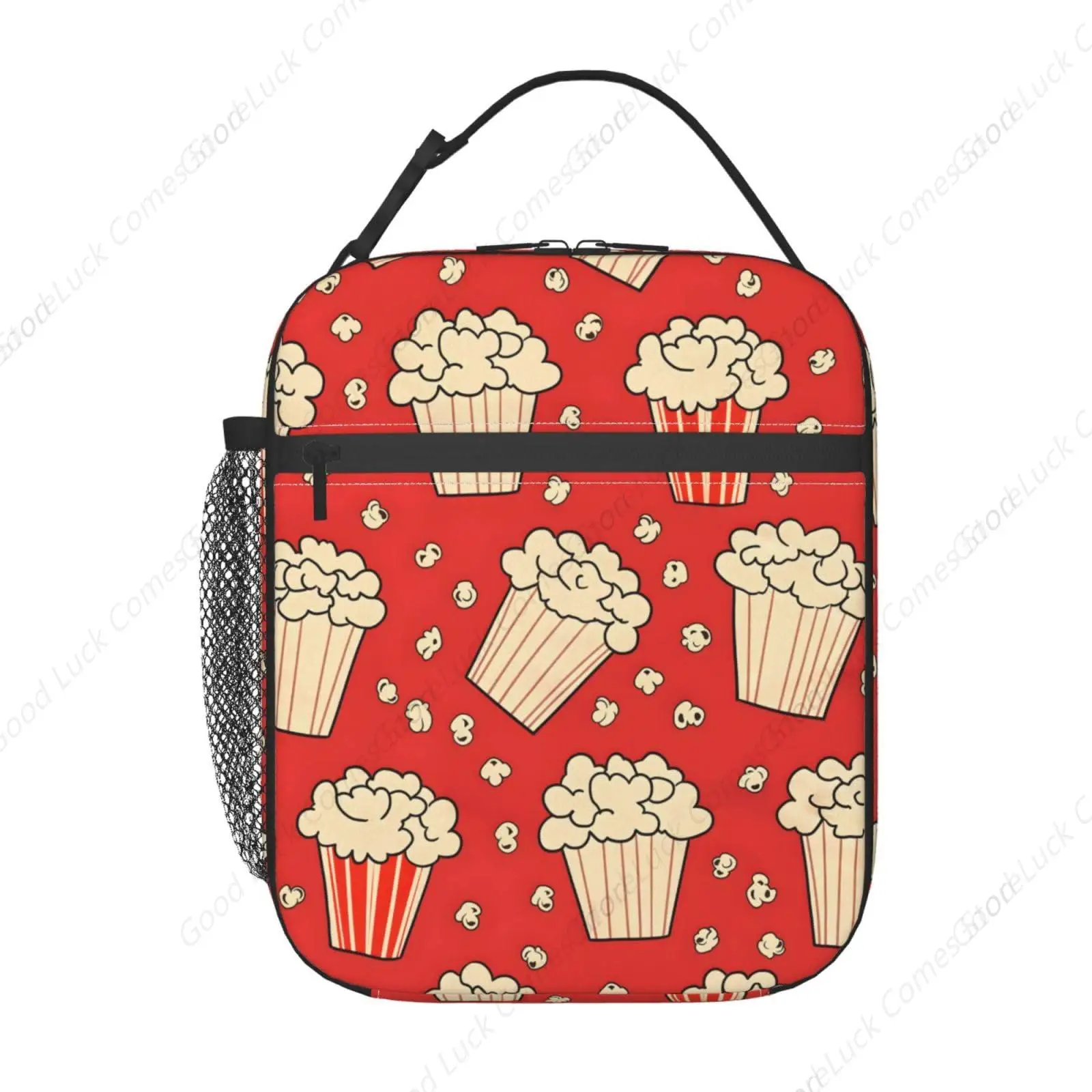 

Изолированный классический ланч-бокс для попкорна для детей, мальчиков и девочек, многоразовая сумка для обеда для школы, офиса, работы, пикника, путешествий, фильма