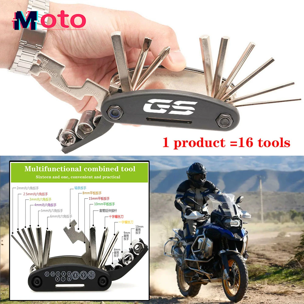 For BMW R1250GS R1200GS F850GS F750GS Adventure G310GS R 1200 1250 GS Motorcycle CNC Tool Repair Screwdriver Set & Helmet lock