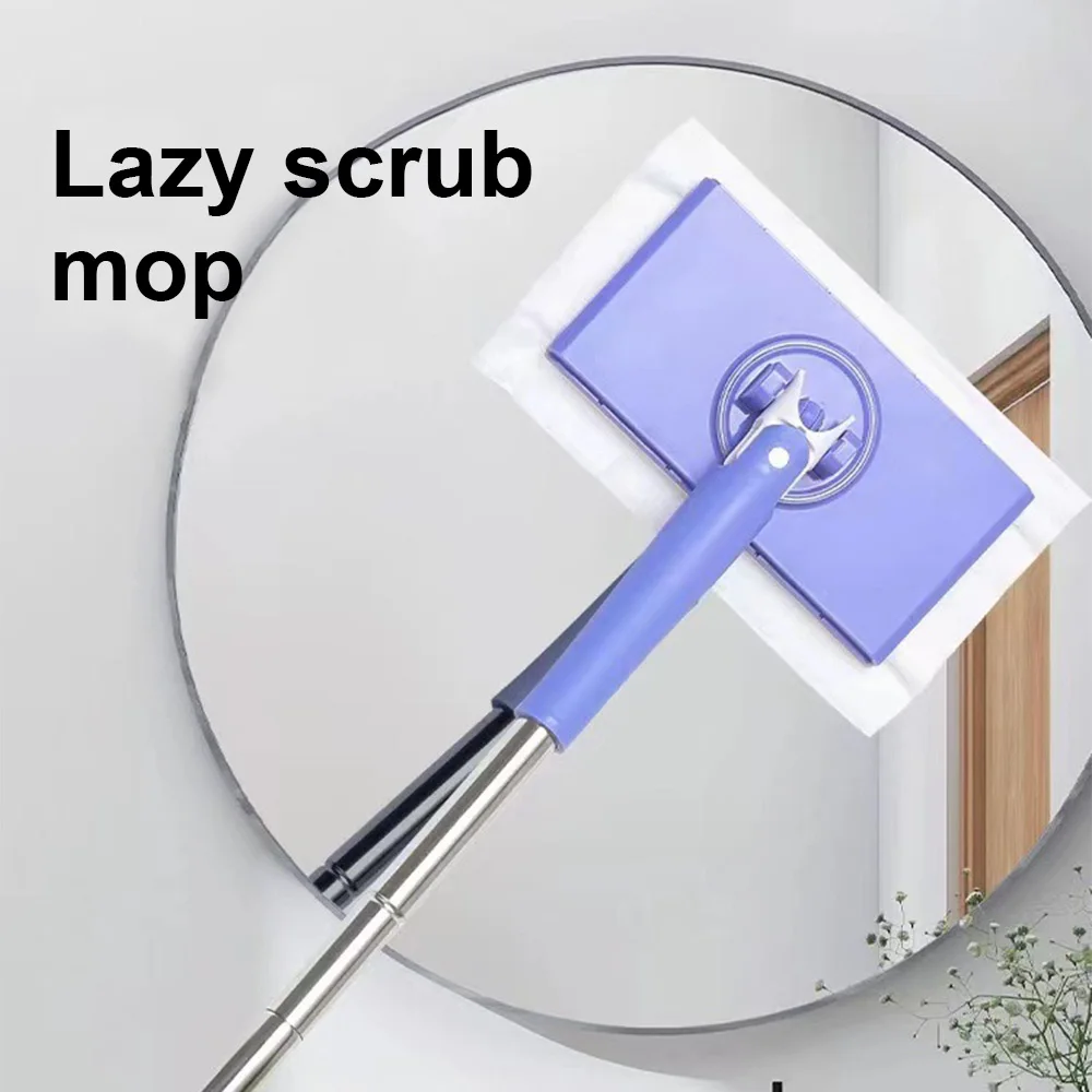 

Hands-Free Cleaning Mop For window Floor 360°Rotation Dust Remover Automatic Paper Towel Mop Household Cleaning Tool