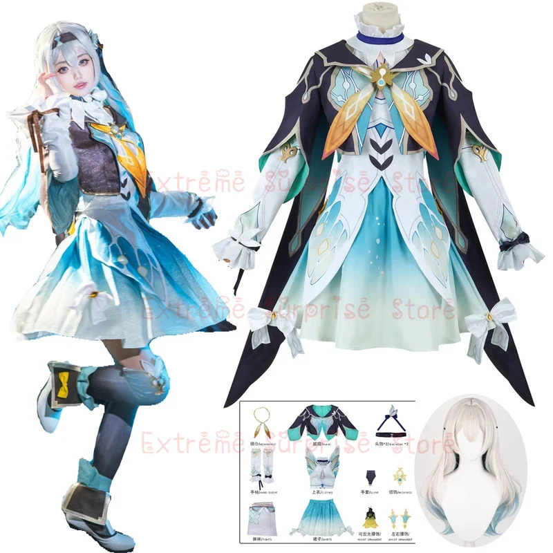 XS-XXXL IN STOCK New Honkai Star Rail Firefly Cosplay Costume Full Set Suits Uniform Firefly Cosplay Wig Shoes Costume Props