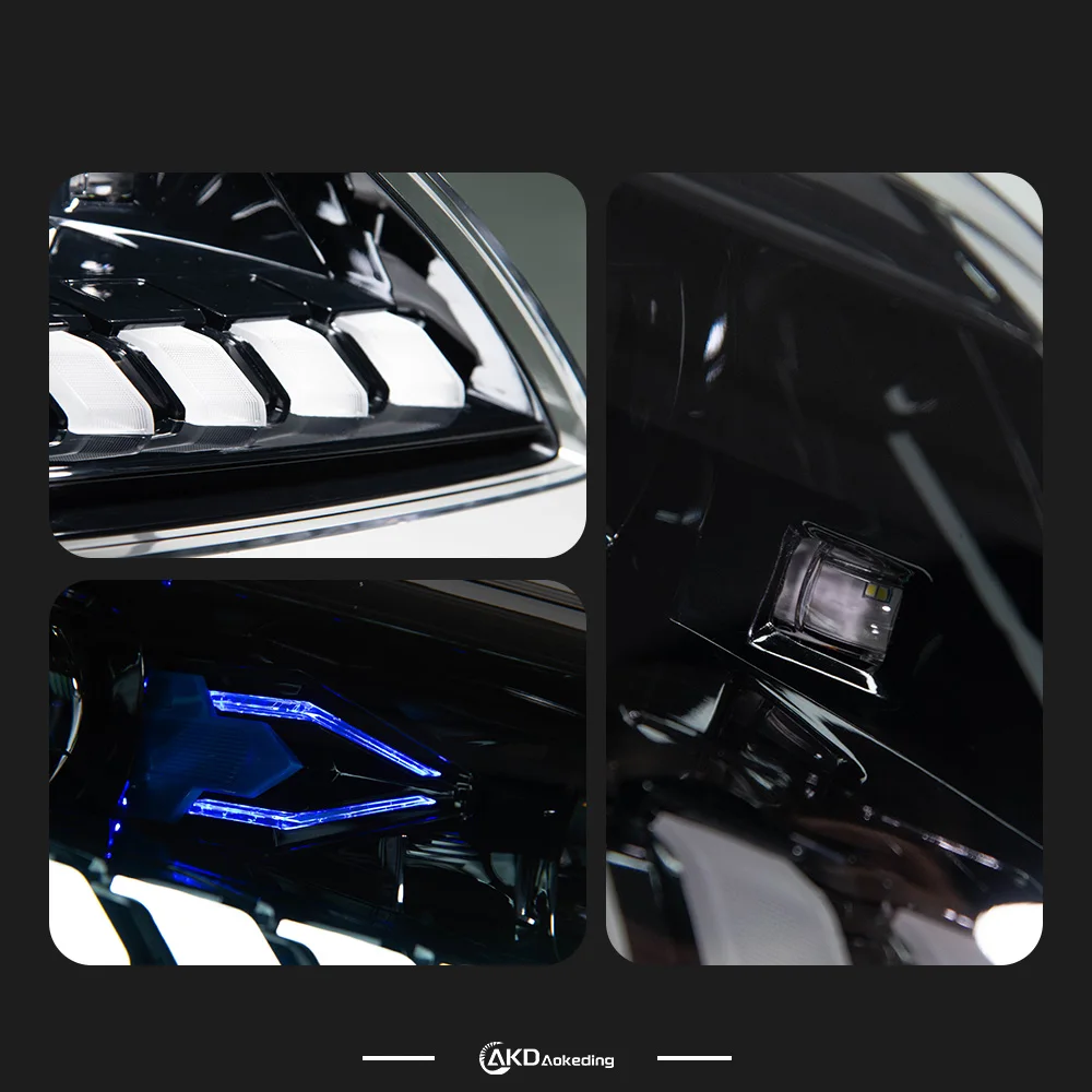 

AKD 2 PCS For Audi Q7 2006-2015 Q7 LED Auto Headlight Assembly Upgrade R-Line Style Design Tool Accessories