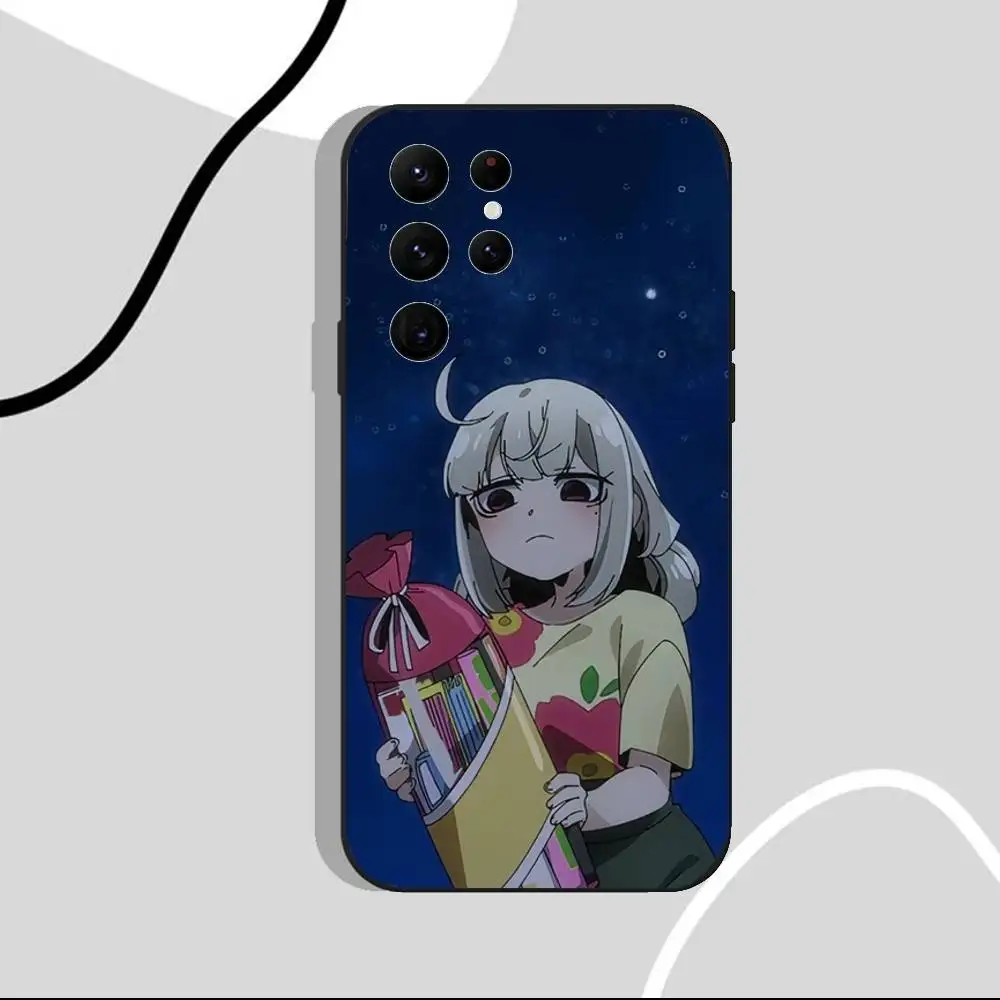 حافظة هاتف للفتيات السحرية لهاتف سامسونج S25، S24 Ultra، S20، S30 plus، S22 Plus، S23، Ultra 5G غلاف أسود من السيليكون