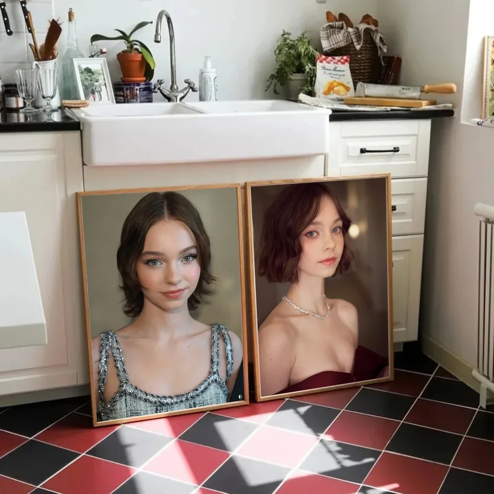 1PC E-Emma M-Myers Beauty Poster Self-adhesive Art Waterproof Paper Sticker Coffee House Bar Room Wall Decor