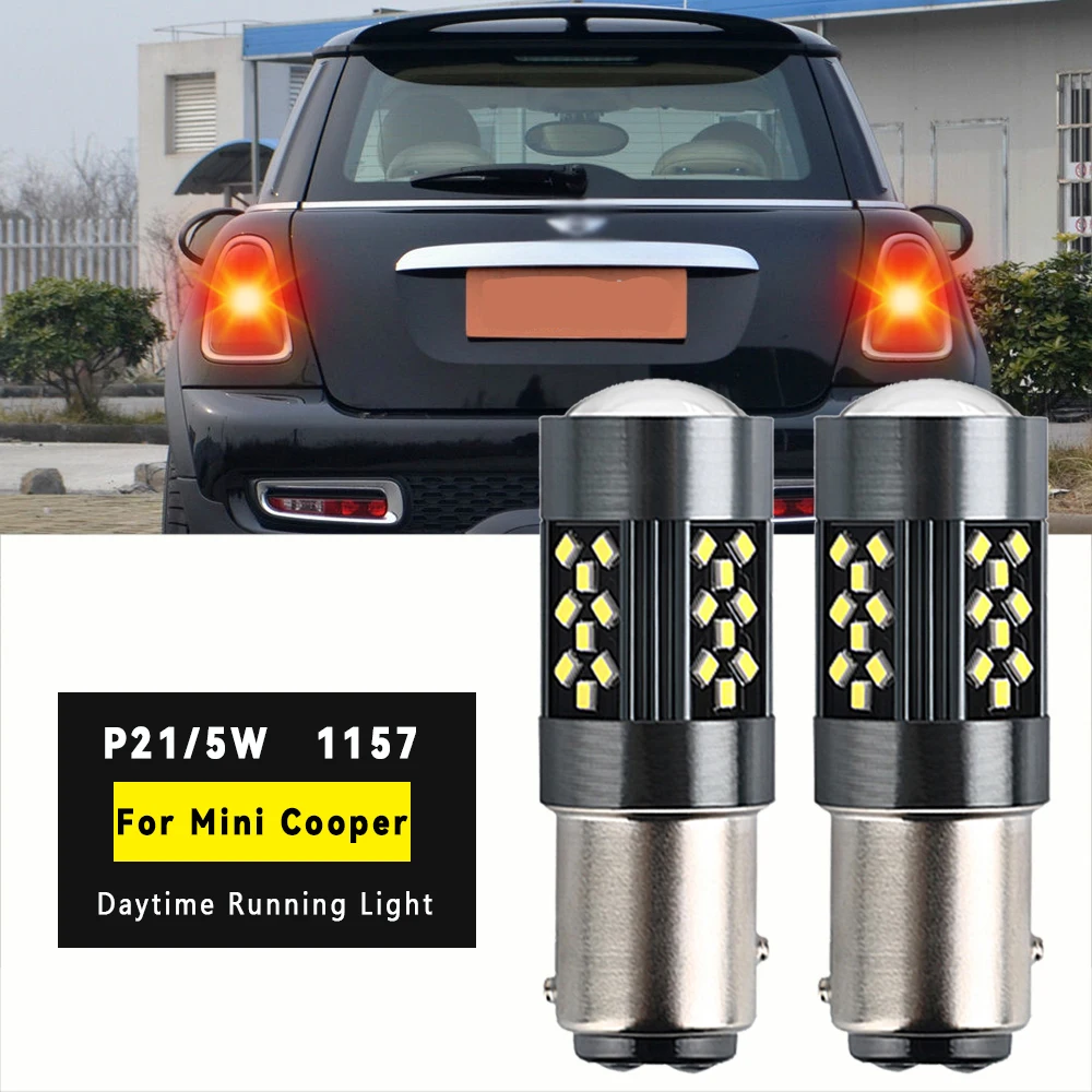 

2x untuk Mini Cooper R50 R53 Convertible R52 R57 2004-2015 Lampu Rem LED Lampu Bulb P215W 1157 BAY15D 4800lm Merah Putih