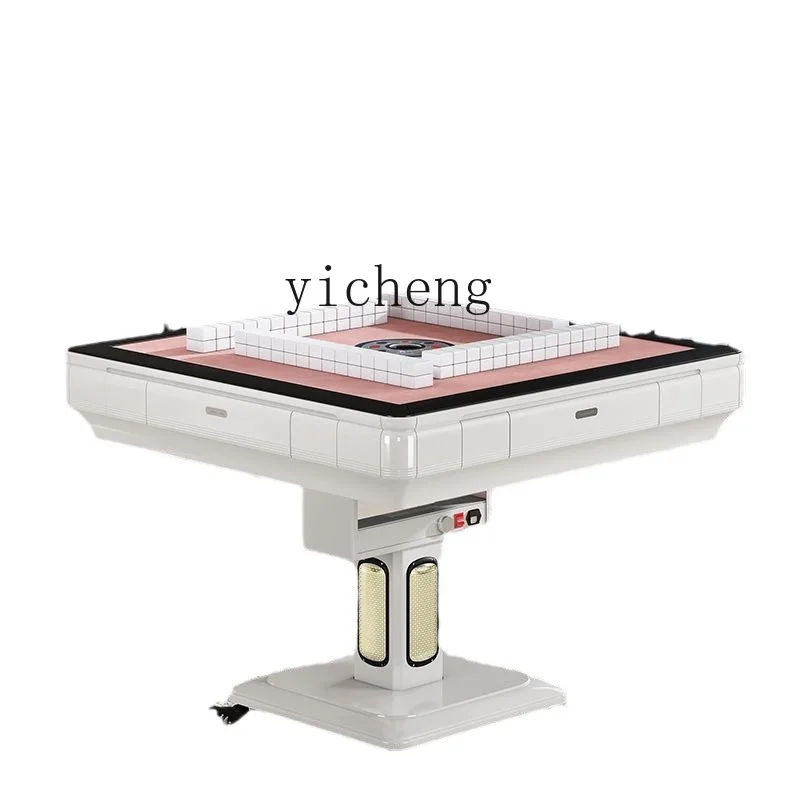 Yy Four-Port Mute Mahjong Machine Automatic Household Dining Table Dual-Use Roller Coaster Folding