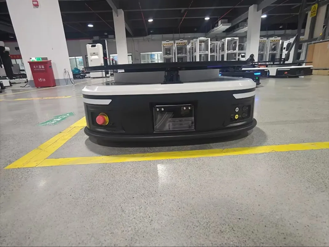 

Custom Automatic Guided Vehicle (AGV) Laser SLAM+QR Code Navigation 400-1000KG Heavy Duty Warehouse Handling Robot