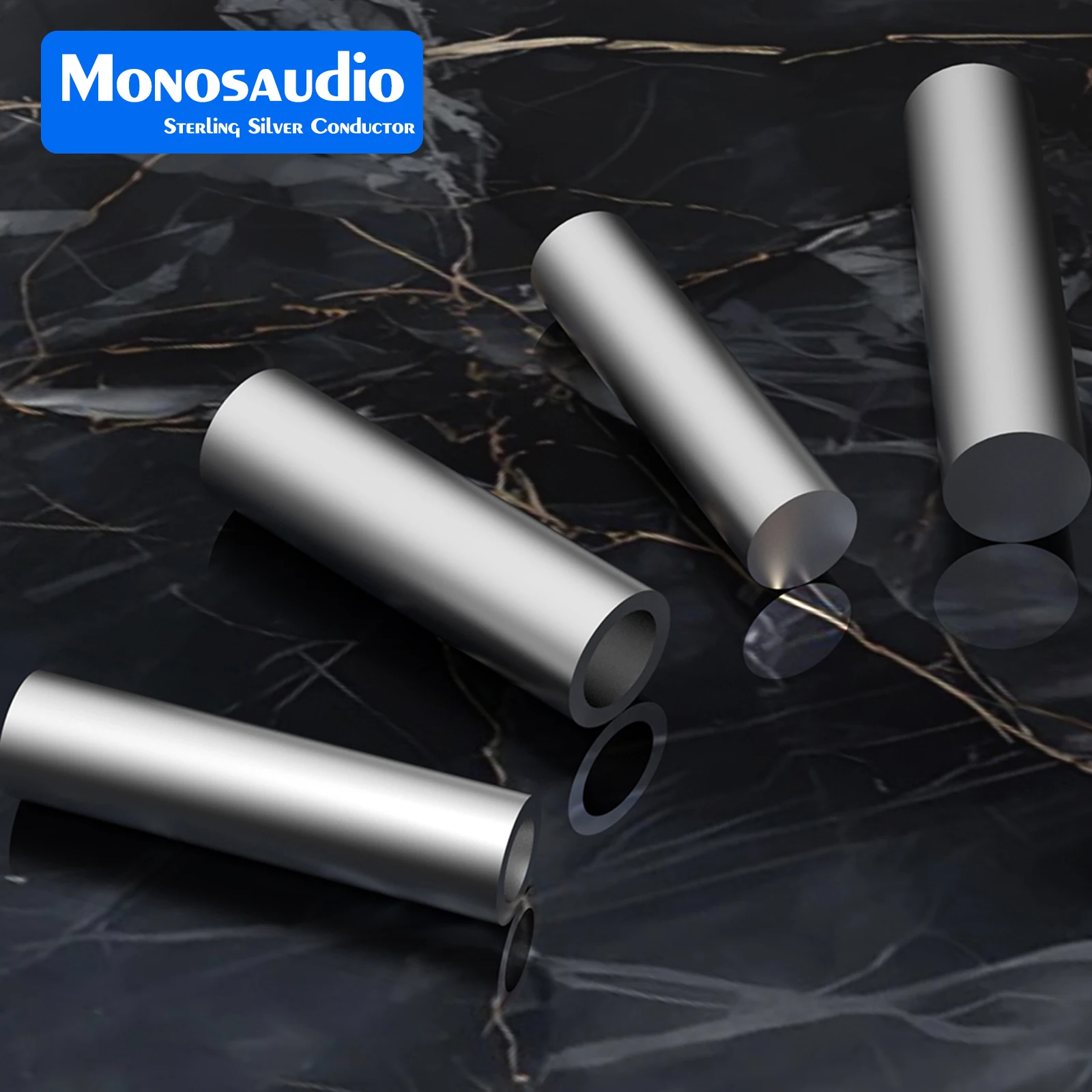 

Monosaudio 5*20, 6*30/25mm HiFi Pure Silver Fuse Silver Pillar Replacement Amplifier Fuse Power Strip Filter Fuse Tube CRYO-196℃