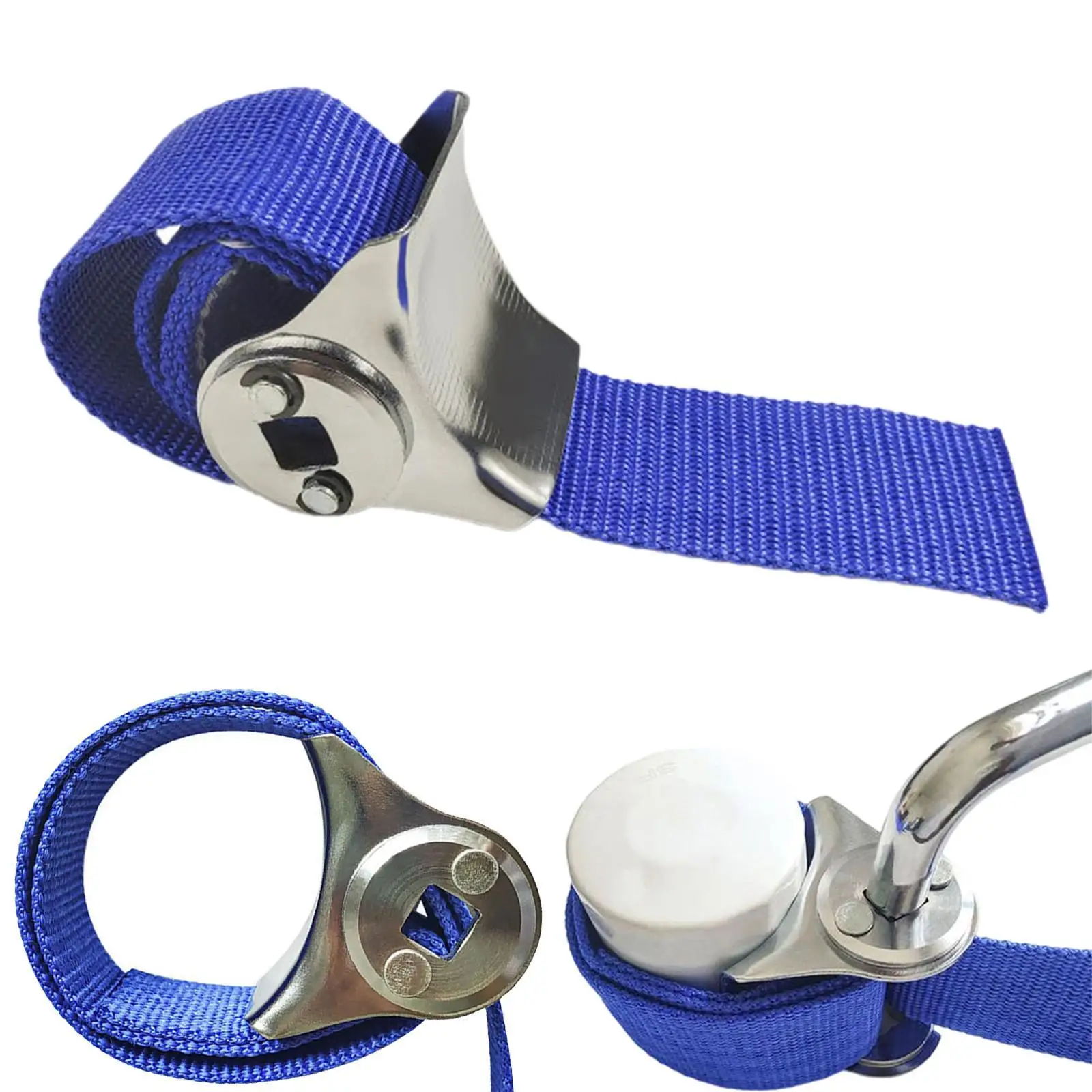 Oil Filter Strap Wrench Anti Slip Multipurpose Adjustable Canvas Strap Replacement for Engine Filter Conduit Fittings view 4