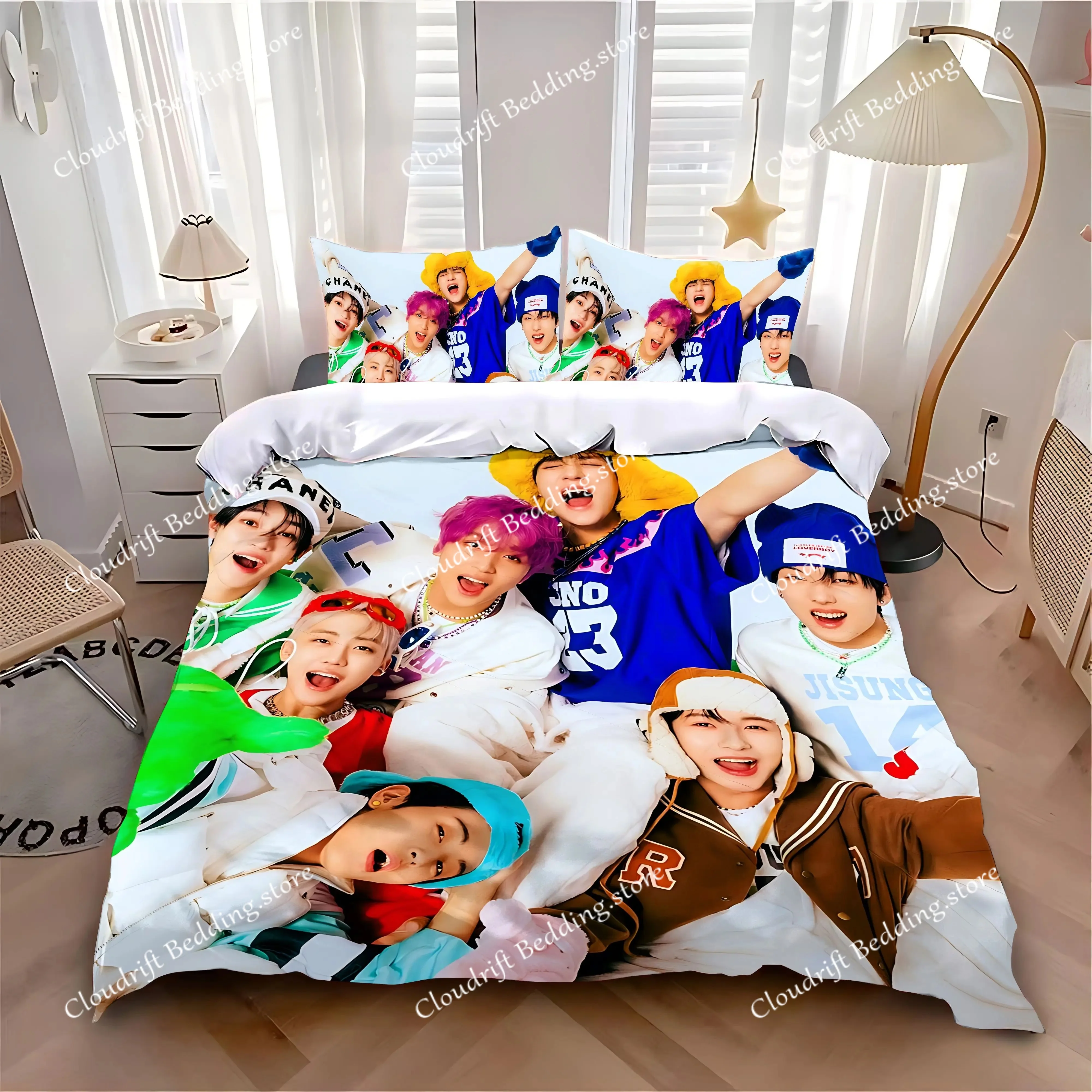 

Duvet Cover Pillowcase Bedding Set Hot N-NCTS K-POP D-DREAMS Adult Boy Girl Bedroom Decoration Children Single Double Large Size