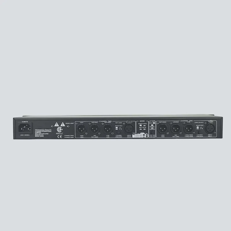234XL Mini Stereo Crossover Audio Equalizer 2/3 Way Mono 4 Way Professional DSP for Stage Use