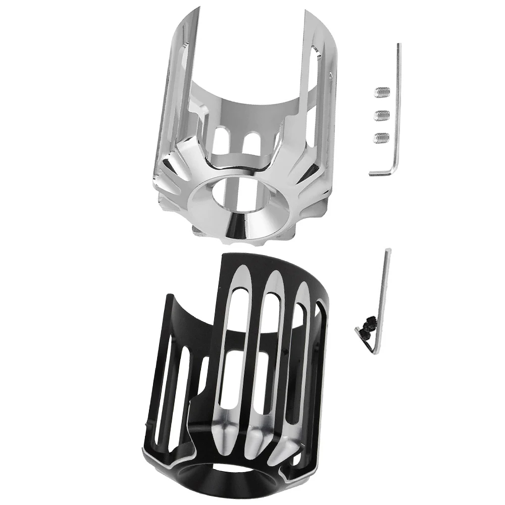 Fit for Harley-Davidson All Models  Chrome Motorcycle Oil Filter Cover Motorcycle Oil Filter Cover Aluminum Alloy Black