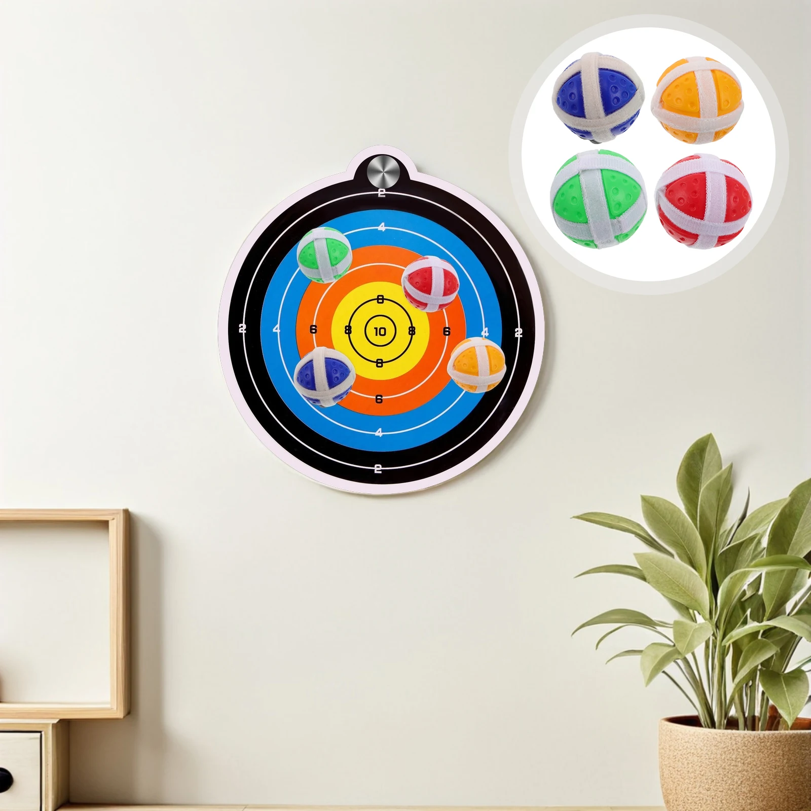 

12Pcs Mini Sticky Golf Balls for Fabric Dart Board - Wall-Friendly Nylon Kids Dart Game Set with Accessories Indoor