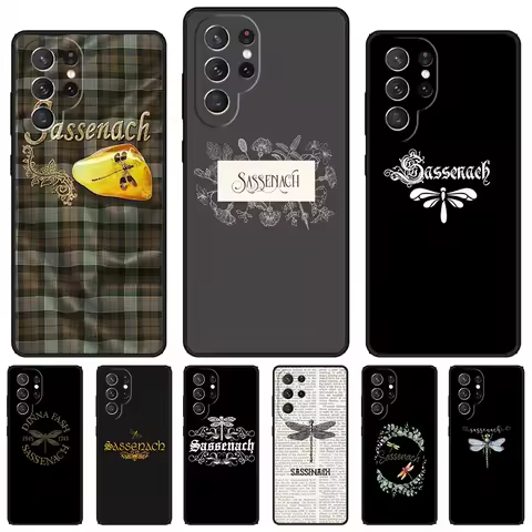 Outlander Sassenach Dragonfly phone case For Samsung Galaxy S24 S23 S22 Ultra Note 10 20 Plus S8 S9 S10 S20 S21 FE Cover