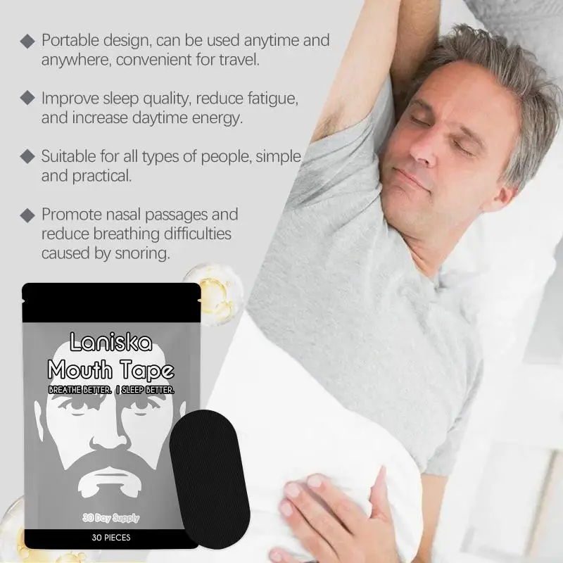 Advanced Anti  Mouth Tape for Sleeping Nasal Strips Included Protects from Dry Mouth Overnight