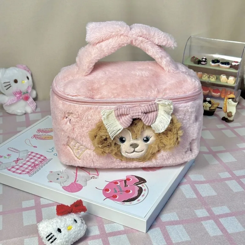 Disney ShellieMay Kawaii Makeup Handbag Girly Heart Small and Exquisite Storage Box Cute Cartoon Convenient Travel Bag Wholesale