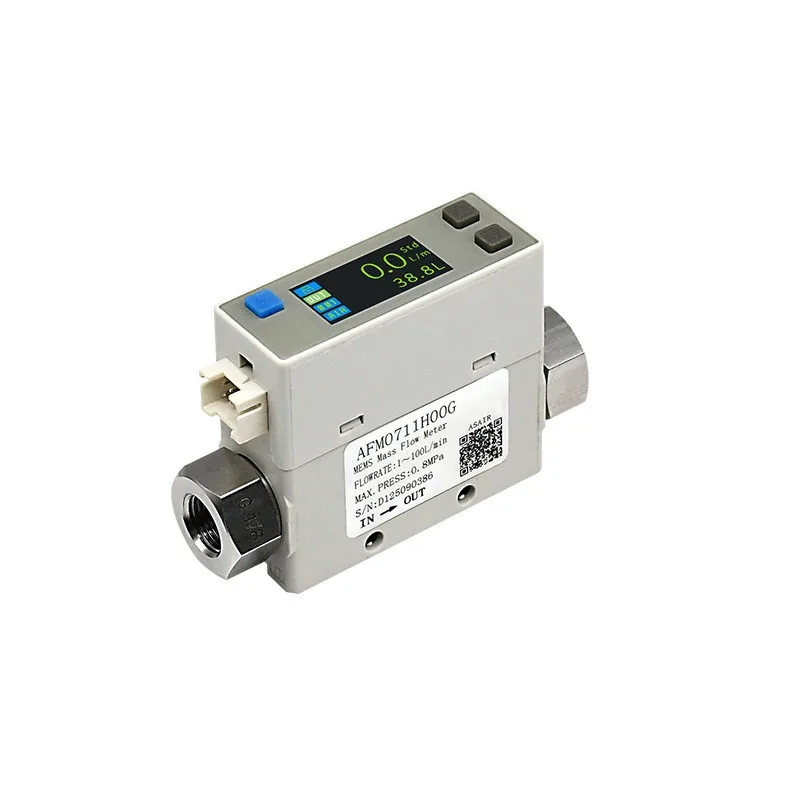 Aosong MEMS Thermal Gas Mass Flowmeter Compressed Air AFM07 Threaded FIT FOR SMC Flow Switch