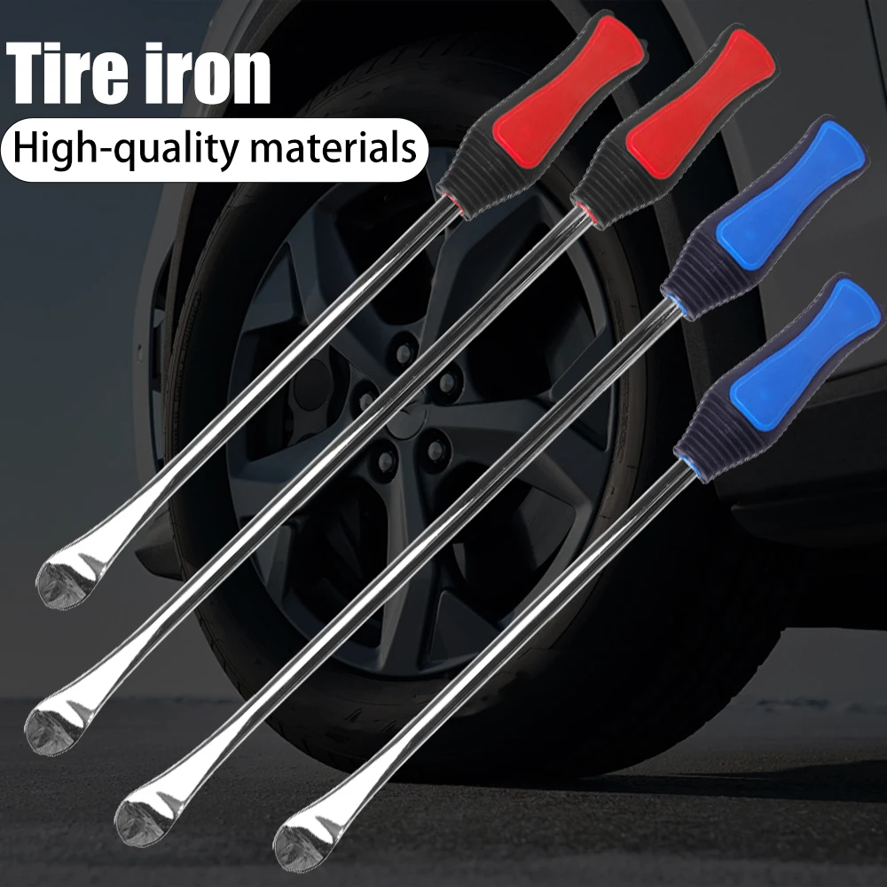 Rim Protector Multifunctional Crowbar Tire Changing Lever Tool Iron Tyre Spoon with Valve Caps High Quality Repair Set Universal