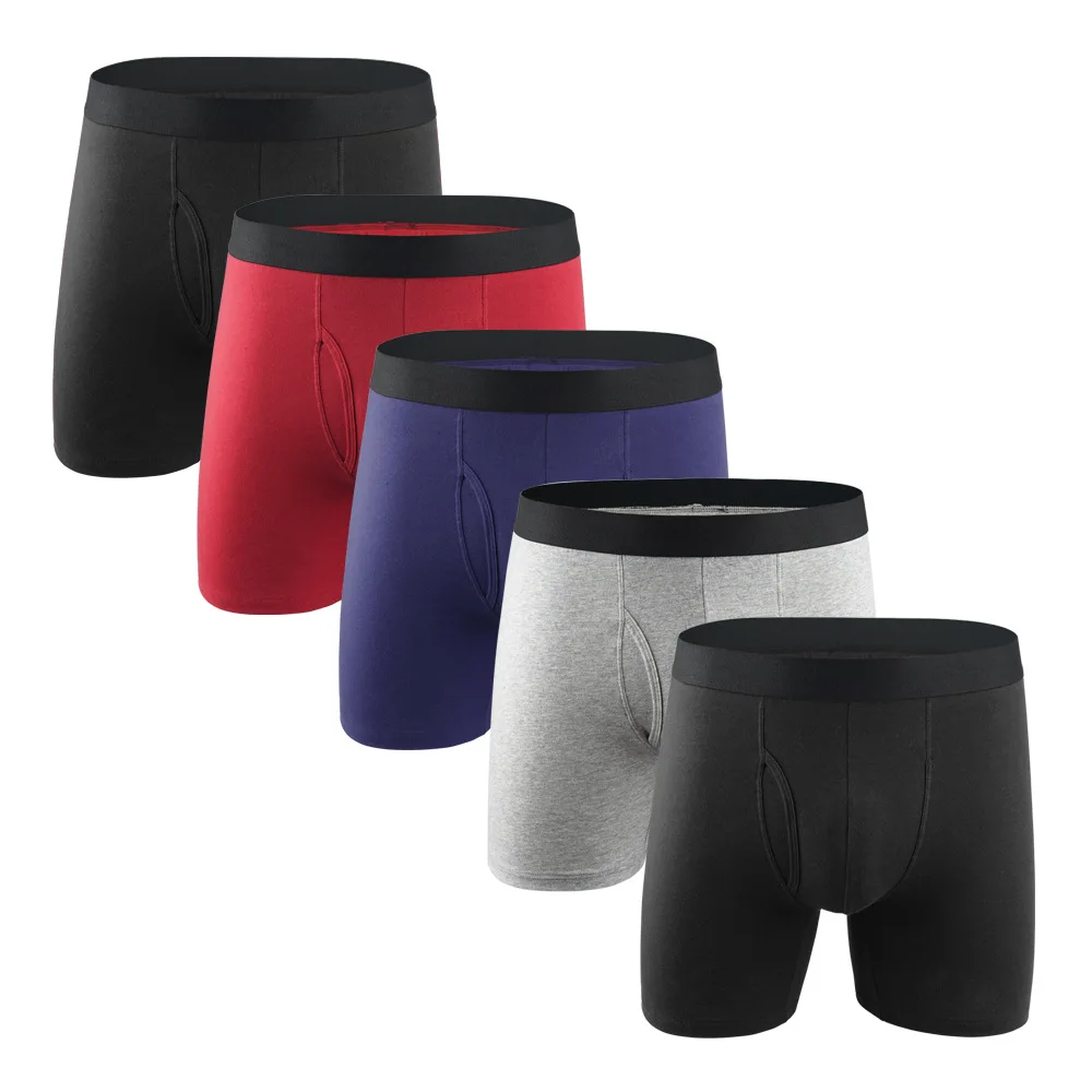 8 pz/lotto uomini intimo boxer lungo abbigliamento uomo pantaloncini uomo cotone mutandine boxer pantaloncini boxer hombre ropa interni hombre nuovo