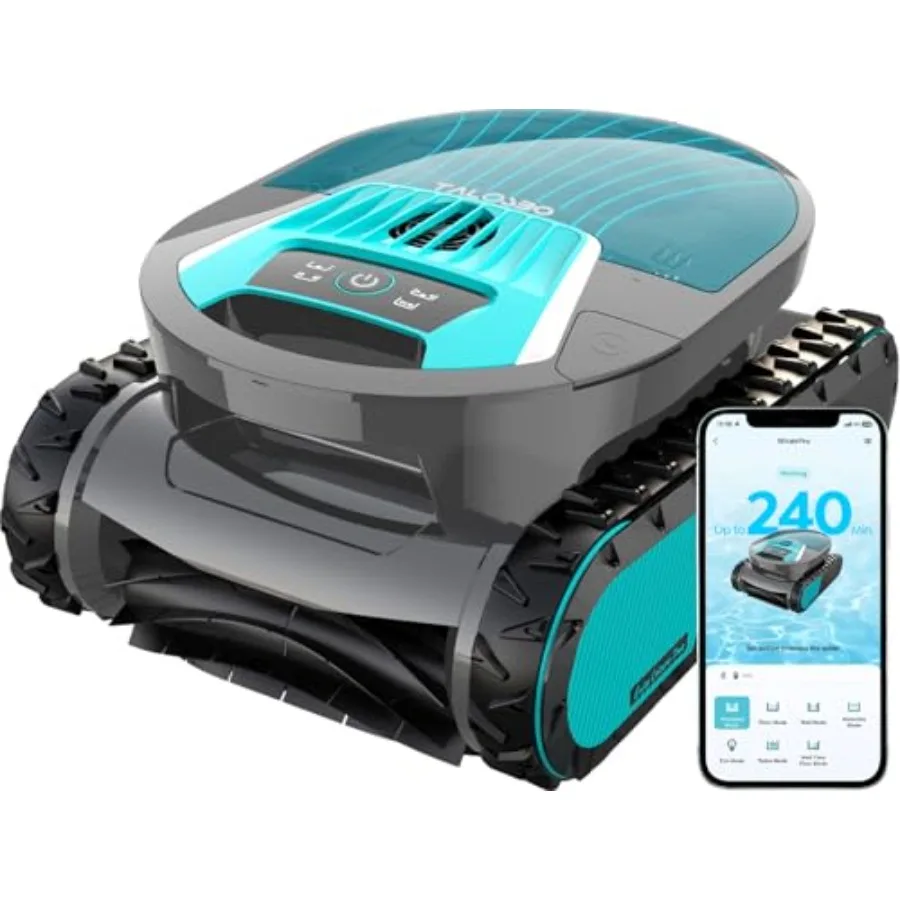 

2026 New Pleco Pro Cordless Robotic Pool Cleaner Smart Navigation 210240 Min Runtime App Control Wall Climbing Waterline Cleani