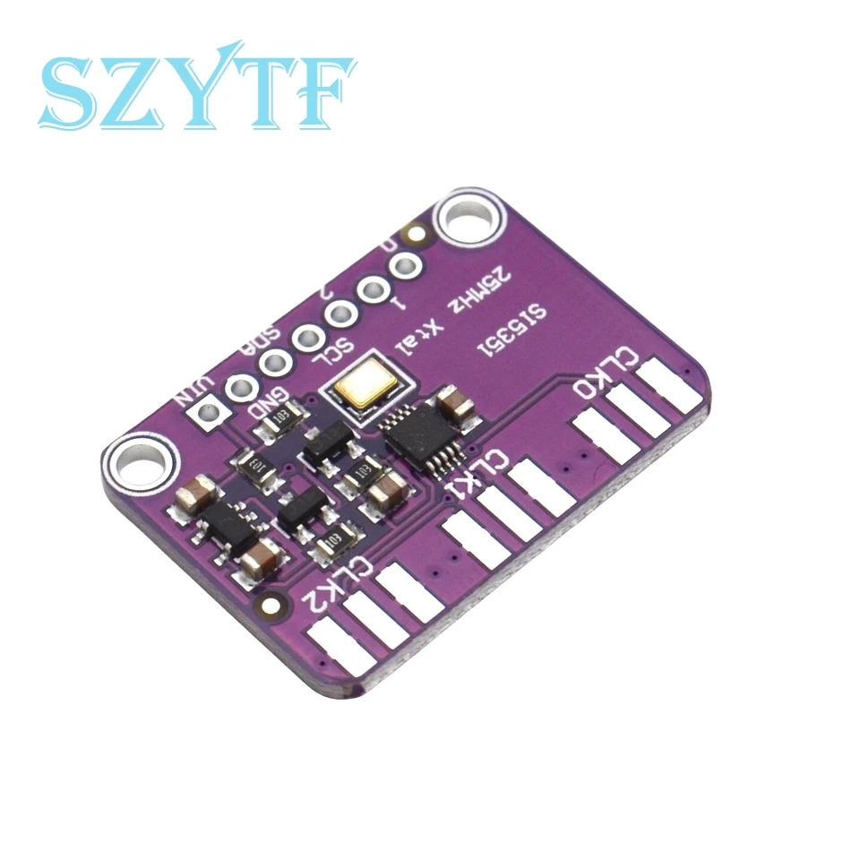 DC 3V-5V Si5351A Si5351 I2C Clock Generator Breakout Board Module Signal Generator Clock 8KHz-160MHz