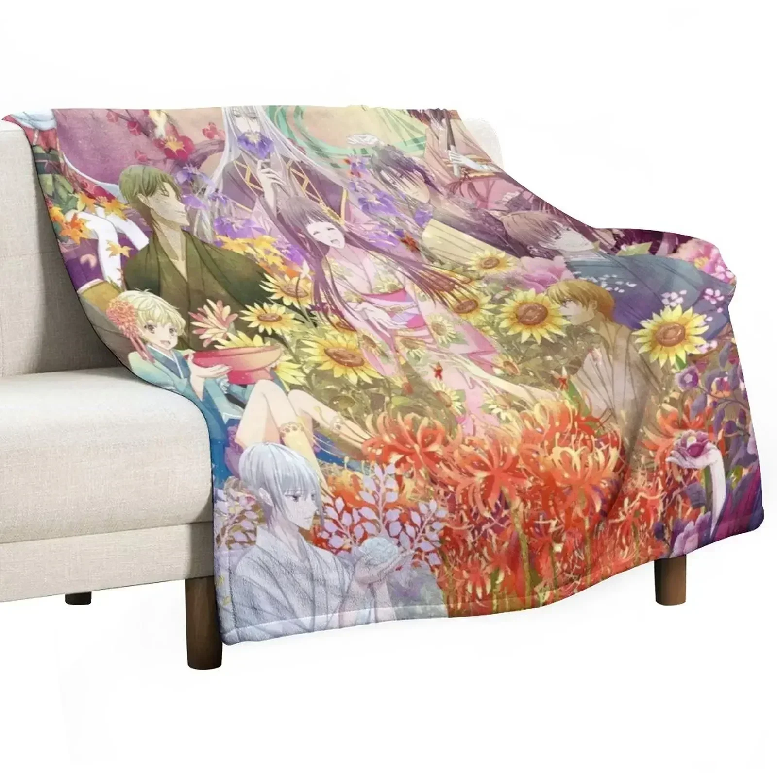 

Eden 2 Throw Blanket Summer anime Picnic Custom Blankets