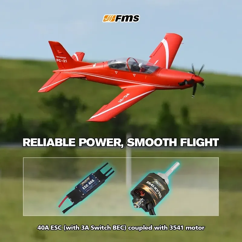 FMS 1100mm PC-21 Pilatus PNP electric airplane model fixed-wing outdoor assembled charging remote control model