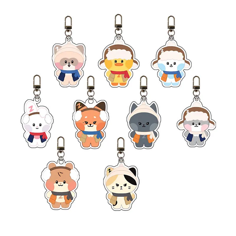 New Kpop ZB1 Cute Lovely Acrylic Keychains Pendant Keyring Beauty Fans Gifts