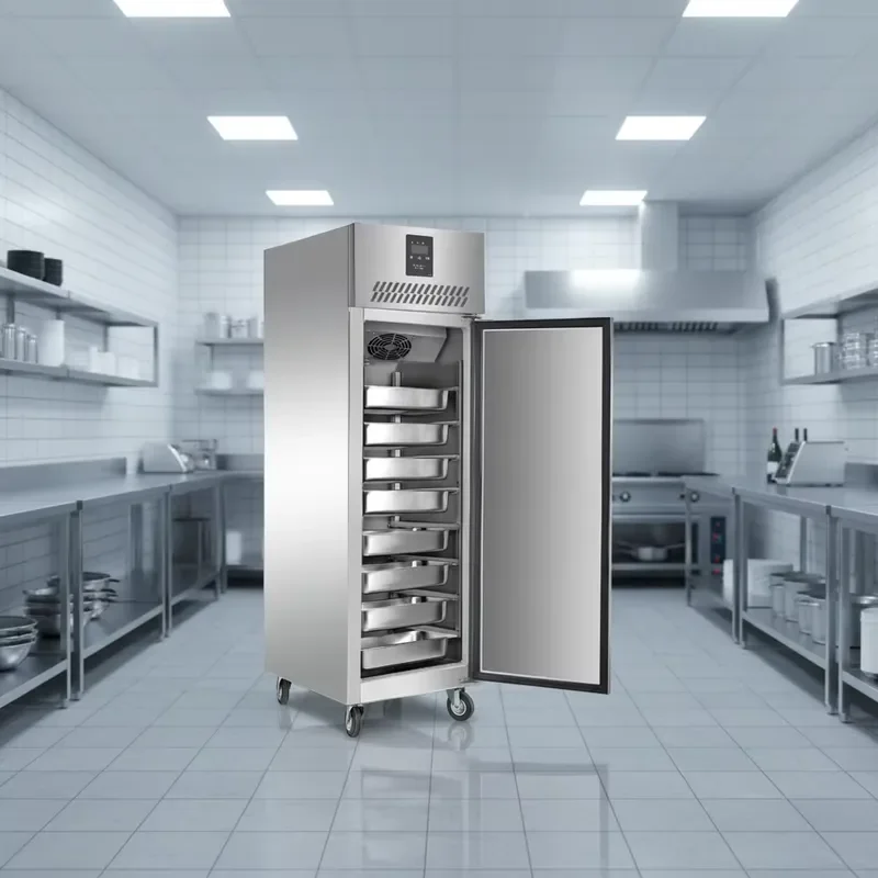 Commercial Upright Fridge and Freezer Stainless Steel Kitchen Refrigeration Equipment Supplier for Hotel Restaurant Catering
