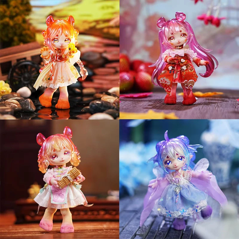 

Maytree слепая коробка весенний лес 14 см шарнирная мобильная фигурка животного со сменным корпусом в древнем стиле флокированная игрушка в подарок на день рождения