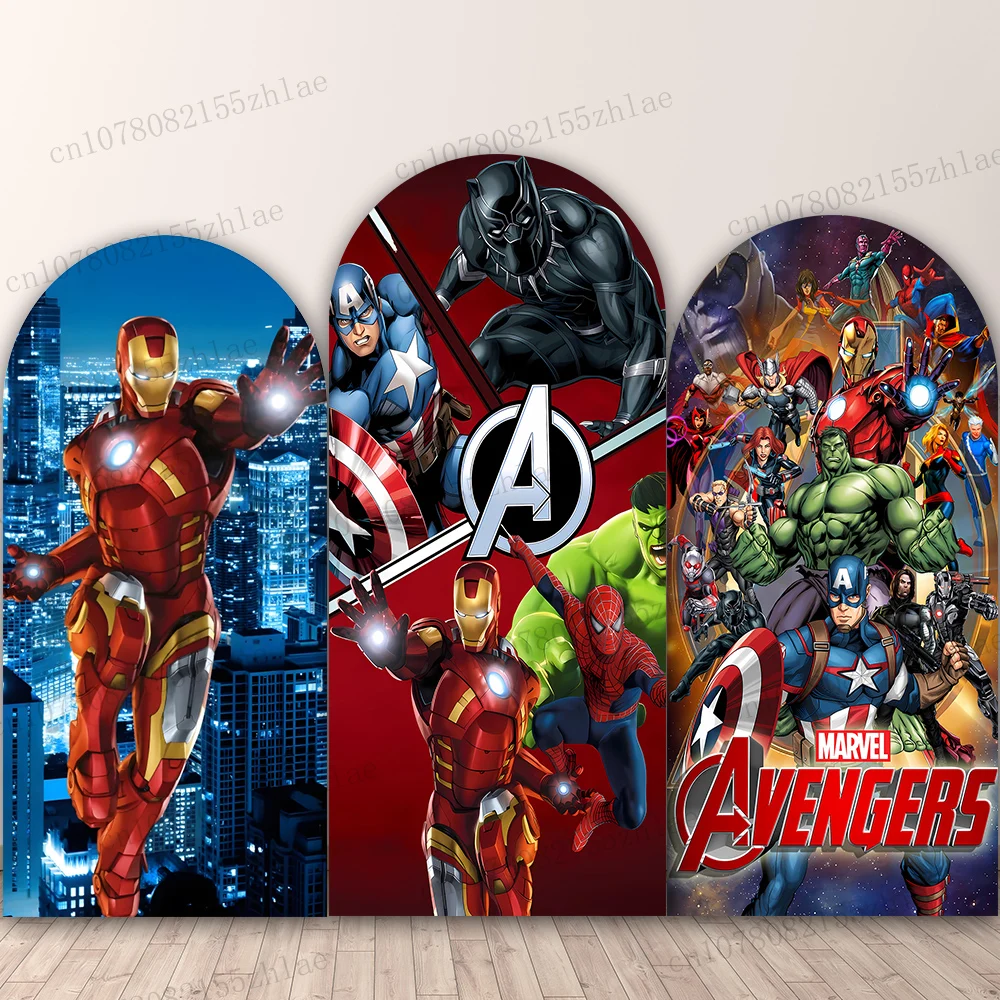 

Marvel Avengers: Spider Man Birthday Party Photo Backdrop Arch Photo Background Baby Shower Banner ﻿