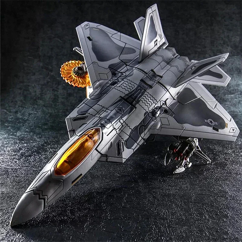 Black Mamba LS-04 Transformation toys Pattern Painting Red Spider Alloy robot deformation F16 combat aircraft model