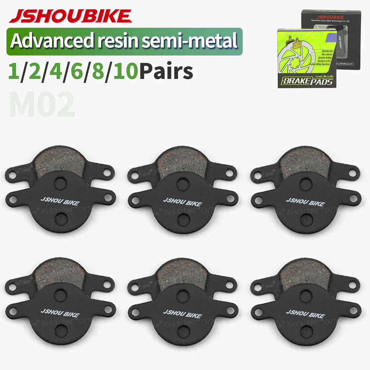 

JSHOUBIKE Advanced Semi-metal Bicycle brake pads Kevlar copper Silent/asbestos-free/wear-resistant for Magura LOUIS CLARE,LOUISE