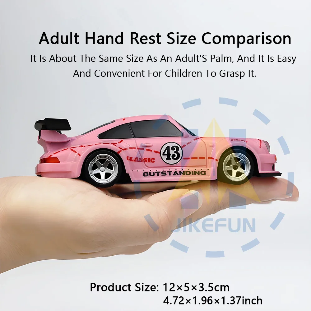 1/43 RC الانجراف سيارة مع الدوران 15 km/ساعة عالية السرعة سباق السيارات 2.4G التحكم عن بعد الانجراف سيارات مع أضواء LED لعب للأطفال #4