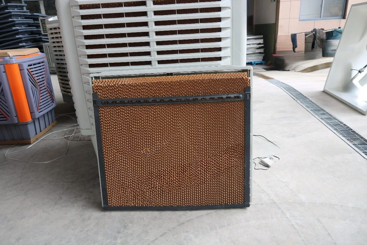 220V Industrial Evaporative Air Cooler Floor-Standing Cold Air Blower with Wind Power Motor view 2