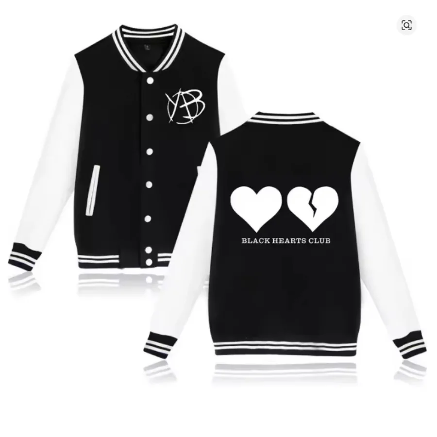 YUNGBLUD IDOLS The World Tour 2025 chaqueta de béisbol mujeres hombres chaqueta Bomber prendas de vestir exteriores ropa de calle uniforme de béisbol de Hip Hop