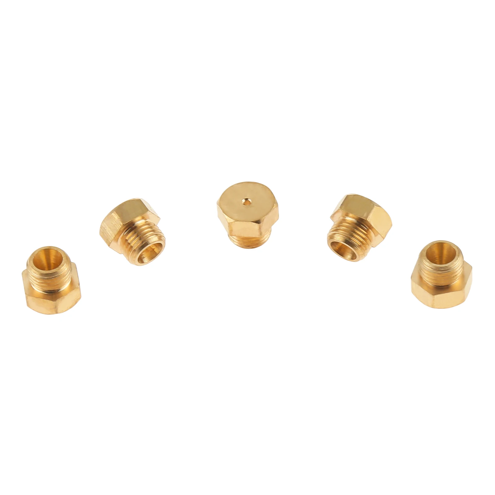 20Pcs M5*0.5mm Brass Jet Nozzle for Propane LPG Gas Pipe Water Heater DIY Burner Parts