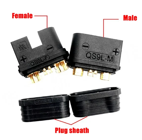 QS9L-M QS9L ذكر التوصيل إلى AS150U موصل سالب ل RC مصنع الزراعة يبو بطارية شاحن ميزان كابل محول