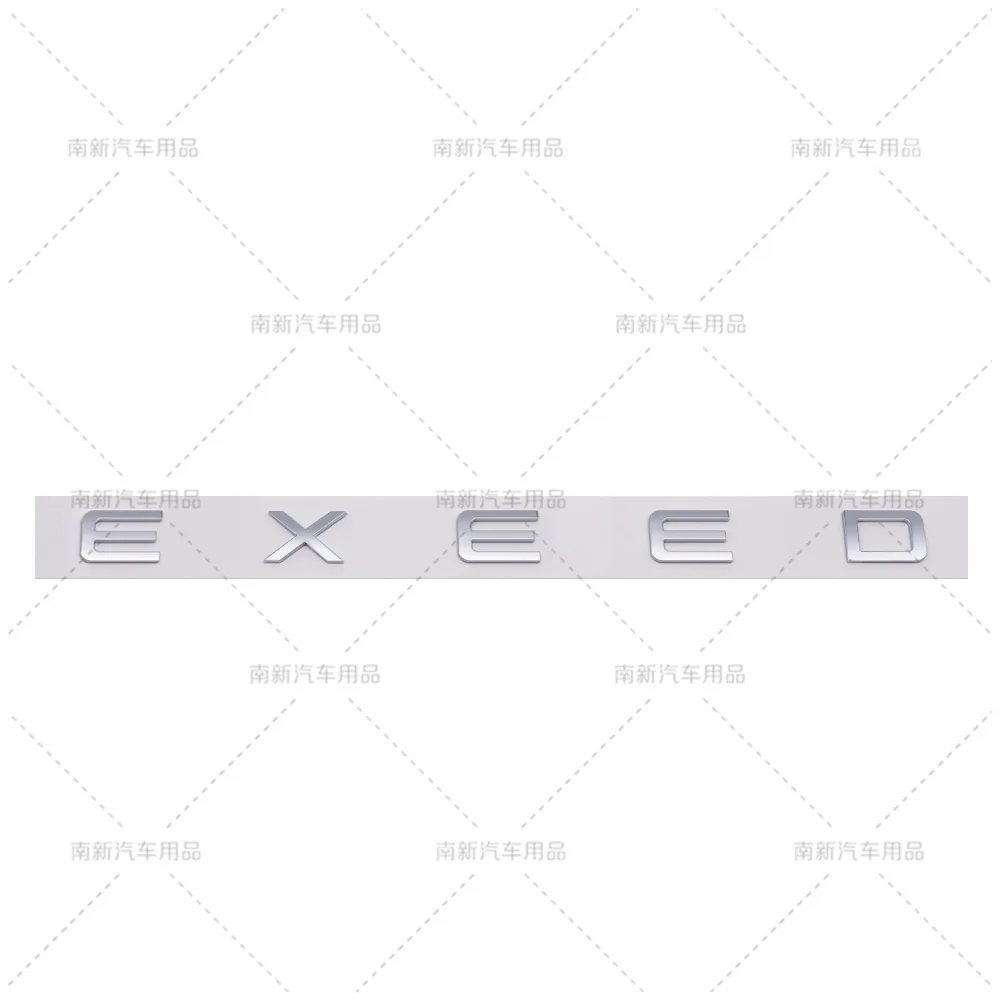 3D ABS EXEED Letter Car Emblem Badge Sticker Fit Chery Exeed Front Hood Rear Tailgate SUV Car Styling Modification Decal