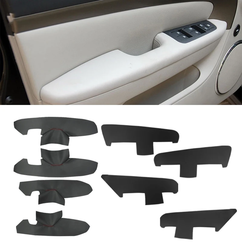 For Chevrolet Epica 2007 2008 2009 2010 2011 2012 2013 Microfiber Leather Interior Door Armrest Panel Cover Protective Trim
