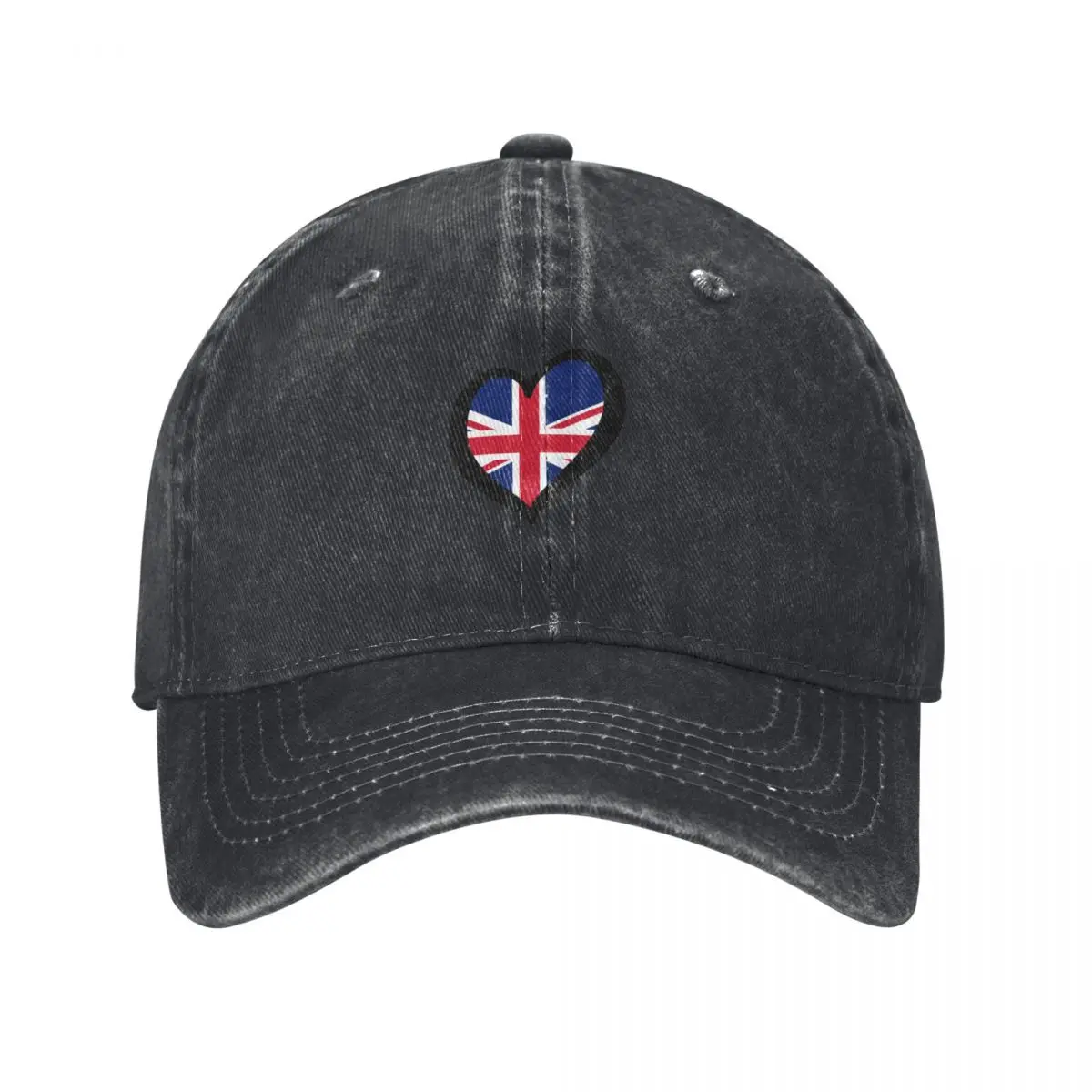 Eurovision-style Heart - United Kingdom (UK) Baseball Cap Snap Back Hat dad hat sun hat Baseball Cap Hats For Men Women's