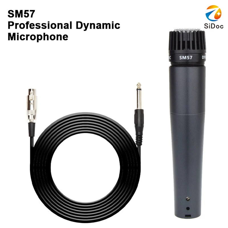 

Металлический SM57 кардиоидный динамический микрофон для сценического пения, профессиональный проводной микрофон для Shure, караоке, BBOX, запись вокала