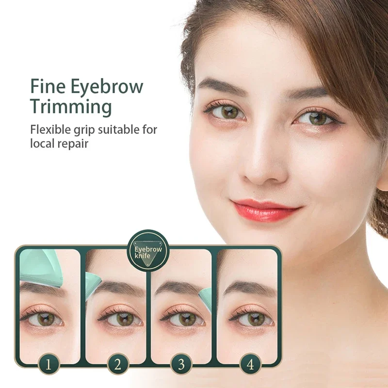 ใบมีดโกนคิ้วทรงสามเหลี่ยม ยี่ห้อ Yunduogirl ชุด 5 ชิ้น สำหรับผู้หญิง ใช้โกนขนใบหน้า กำจัดขนคิ้ว